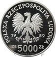 5000 ZŁOTYCH 1989 - WŁADYSŁAW JAGIEŁŁO - PÓŁPOSTAĆ - MENNICZA