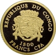 1500 FRANKÓW 2007 - KONGO - NAPOLEON BONAPARTE - STAN L