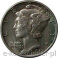 10 CENTÓW 1945 MERKURY DIME - STAN (1-) - USA45