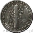 10 CENTÓW 1945 MERKURY DIME - STAN (1-) - USA45