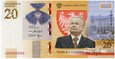 BANKNOT 20 ZŁOTYCH 2021 - LECH KACZYŃSKI - WARTO BYĆ POLAKIEM - UNC