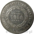  1000 REIS 1860 r - BRAZYLIA- ST.( 3+) -NR 2