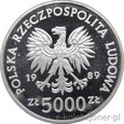 5000 ZŁOTYCH 1989 - JAGIEŁŁO POPIERSIE - MENNICZA