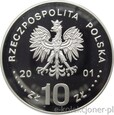 10 ZŁOTYCH 2001 - JAN III SOBIESKI PÓŁPOSTAĆ - MENNICZA