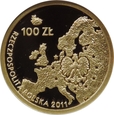 100 ZŁOTYCH 2011 - PRZEWODNICTWO POLSKI W UE- GRADING GCN PR 70