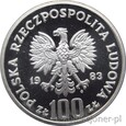 100 ZŁOTYCH 1983 - OCHRONA ŚRODOWISKA - NIEDŹWIEDŹ - MENNICZA