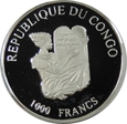 1000 FRANC 1996 CONGO - DAVID LIVINGSTONE - MARYNISTYKA -PŻ139
