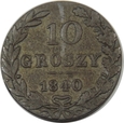 10 GROSZY 1840 - KRÓLESTWO PL ZABÓR ROSYJSKI - SP1295