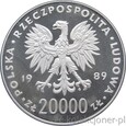 20000 ZŁOTYCH 1989 - MŚ W PIŁCE WŁOCHY PIŁKARZ - MENNICZA 