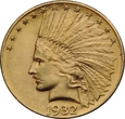 10 DOLARÓW 1932 USA - INDIANIN - STAN (1-) - NR1