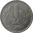 1 ZŁOTY 1984 ODWROTKA - POLSKA - STAN (2-)- K.99