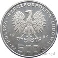 500 ZŁOTYCH 1984 - OCHRONA ŚRODOWISKA - ŁABĘDŹ - MENNICZA