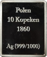 NUMIZMAT - ZNACZEK - 10 KOPEKEN 1860 - STAN (L) - TL586C