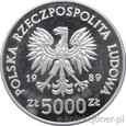 5000 ZŁOTYCH 1989 - TORUŃ - MIKOŁAJ KOPERNIK - MENNICZA