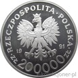 200.000 ZŁ 1991 - OLIMPIADA ALBERTVILLE 1992 - MENNICZA