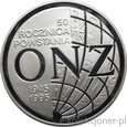 20 ZŁOTYCH 1995 - 50. ROCZNICA POWSTANIA ONZ - MENNICZA