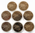 Kolekcja numizmatów, BEATYFIKACJA JANA PAWŁA 8 szt (2021_11_064)