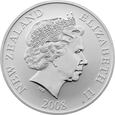 Nowa Zelandia 1 dollar 2008 Ptak Kiwi Ag 999 (#2020_10_006)