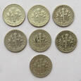USA 7 x 10 centów zestaw 1957-1964  (2021_01_024)