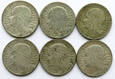LOT 6 x 5 złotych głowa kobiety 1933-1934  (2021_12_016)