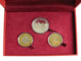 3 x medal Jan Paweł II srebro Ag 925 w etui (2020_06_071)