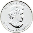 Kanada 5 dolarów Liść klonu, 2008, Ag999, 1OZ 