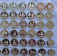 Pielgrzymki JANA PAWŁA II pełna kolekcja 106 monet (2021_09_003)