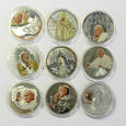 Kolekcja Jan  Paweł II zestaw - 9 numizmatów (2021_11_065)