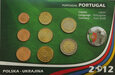 Monety obiegowe PORTUGALIA Euro 2012 Polska-Ukraina, ( 2022_02_021b)