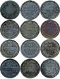 Rosja, zestaw 12 srebrnych monet kopiejkowych 1869-1912 (2018_07_21)