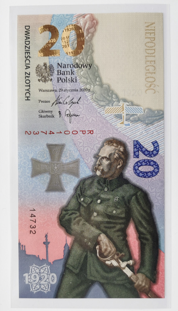 20 zł 2020 banknot Bitwa Warszawska 1920