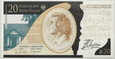 20 zł 2010 banknot Fryderyk Chopin numer 0049900