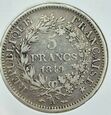 Francja, 5 franków 1849 Herkules