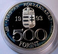 F50557 WĘGRY 500 forintów 1993 INTEGRACJA Z UE