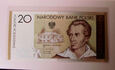 20 złotych 2009 SŁOWACKI UNC banknot kolekcjonerski
