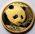 CHINY 50 yuan 2018 PANDA - 1/10 uncji Au999