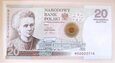 20 złotych 2011 SKŁODOWSKA UNC banknot kolekcjonerski MS 0003716