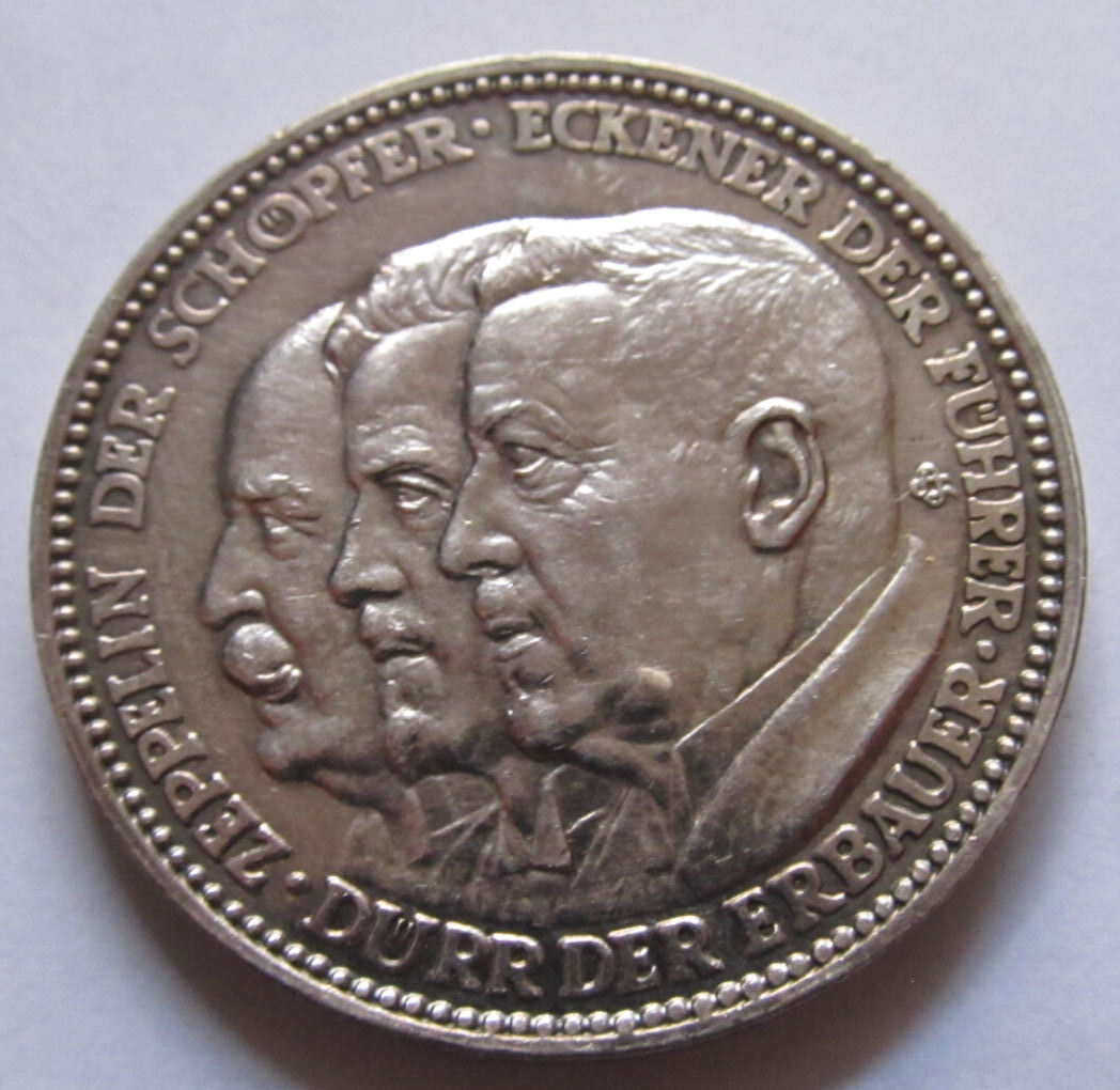 NIEMCY Medal srebrny ZEPPELIN 1929