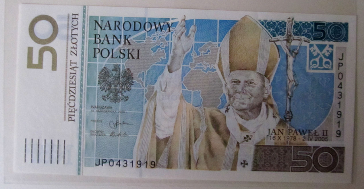 J1343 50 złotych 2006 JAN PAWEŁ II UNC banknot kolekcjonerski 