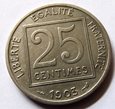 F28411 FRANCJA 25 centimes 1903