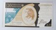 J1822 20 złotych 2009 CHOPIN UNC banknot kolekcjonerski