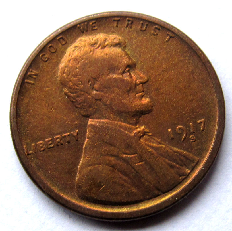 F49632 USA 1 cent 1917 S