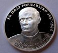 F31620 Medal srebrny POPIEŁUSZKO beatyfikacja
