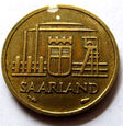 F50241 SAARLAND 10 franków 1954