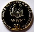 F55863 30 LAT WWF numizmat ORŁOSĘP