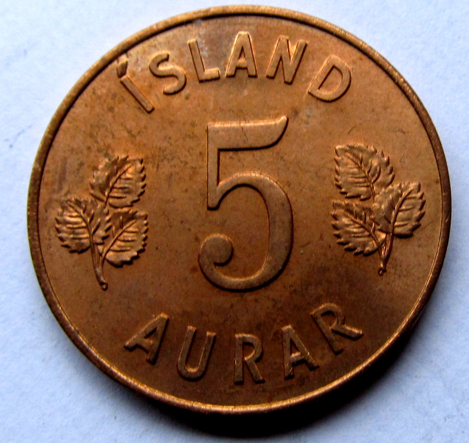 F49623 ISLANDIA 5 aurar 1963 UNC