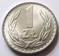 F55562 PRL 1 złoty 1975 bez znaku mennicy UNC