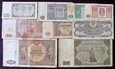 J1400 zestaw banknotów PRL 1944-1948 9 sztuk