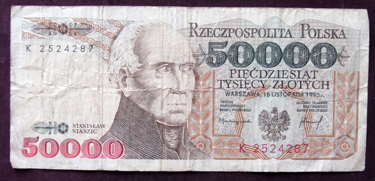 J136 50000 złotych 1993 ser. K