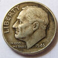 F57205 USA Roosevelt dime 1946